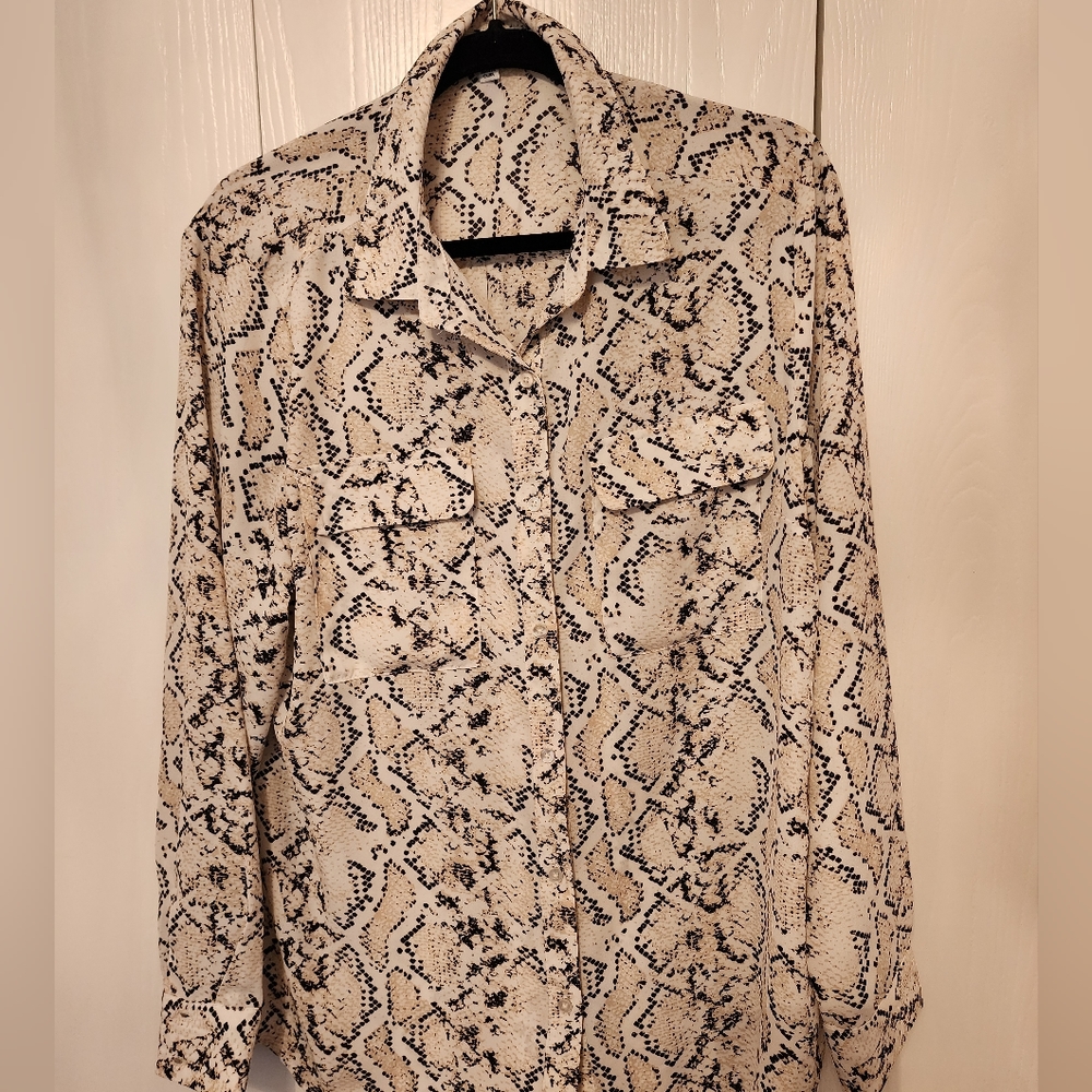 Ophelia Roe Snakeprint blouse